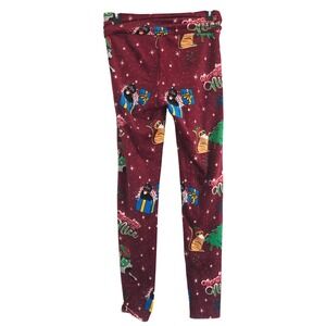 Christmas‎ Cats Pajama Leggings Pants S/M Red Holiday Fun